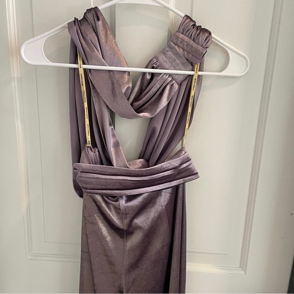 Bronx and Banco NWT Lilac Velvet Jumpsuit size XS - Picture 9 of 12